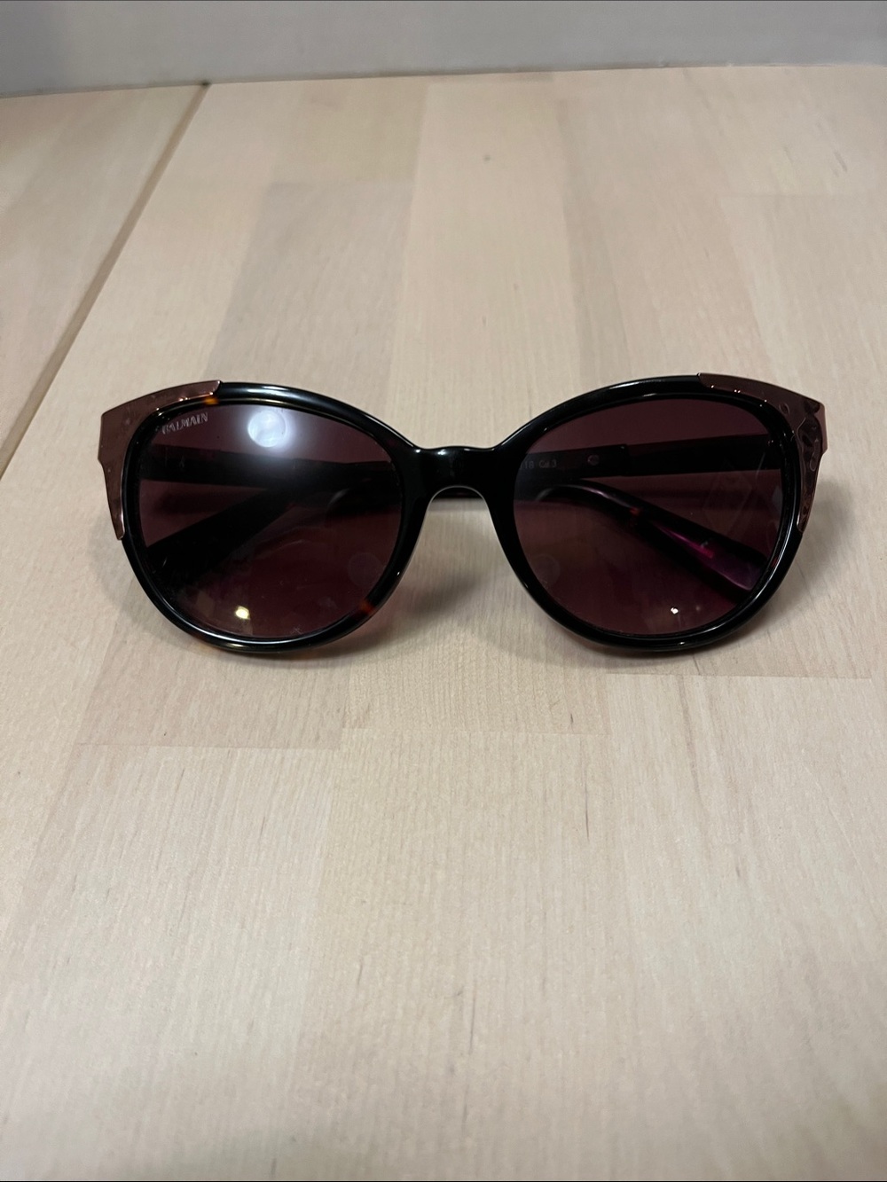 Balmain Dark Tortoise Shell w/ Copper Trim BL2072B Women’s Cat Eye Sunglasses - Picture 2 of 16